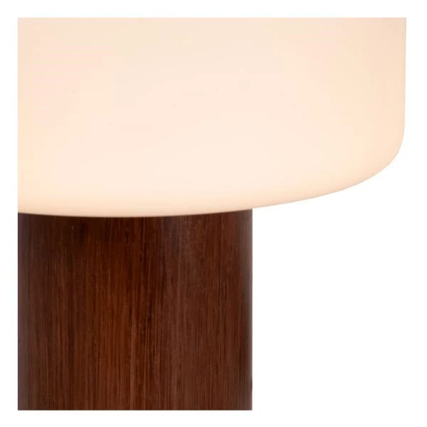 Lucide KENAN - Table lamp - Ø 22 cm - 1xE14 - Wood - detail 1